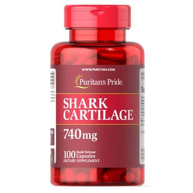 Puritan's Pride Shark Cartilage 740 mg 100 капсул Акулий хрящ