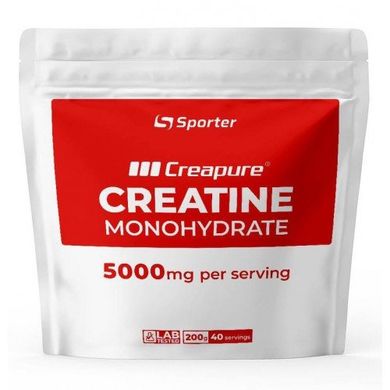 Sporter Creatine Monohydrate (Creapure) 200 грам Креатин