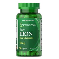 Puritan's Pride Easy Iron 28 mg 90 капс Залізо