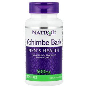 Natrol Yohimbe 500 mg 90 капсул Йохімбе