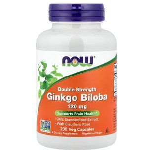 NOW Ginkgo Biloba 120 mg 200 капс Гінкго Білоба