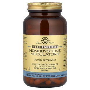 Solgar Homocysteine Modulators 120 растительных капсул Комплекс витаминов группы В