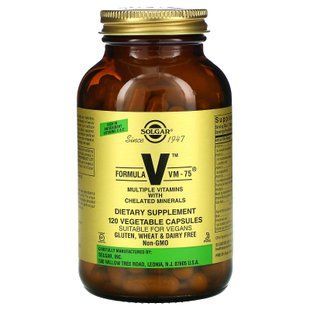 Solgar Formula V VM-75 120 капс Универсальные