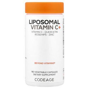 Codeage Liposomal Vitamin C+ 180 растительных капсул Витамин С
