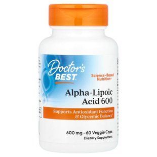 Doctor's Best Alpha-Lipoic Acid 600 mg 60 caps Альфа-липоевая кислота