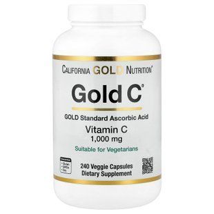 California Gold Nutrition Gold C 1000 mg 240 капсул Вітамін С