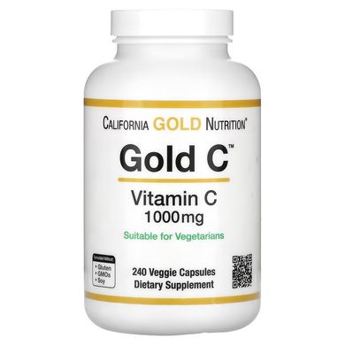 California Gold Nutrition Gold C 1000 mg 240 капс. Витамин С