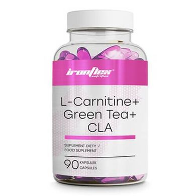 IronFlex L-Carnitine, Green Tea & CLA 90 таб. Комплексні жироспалювачі