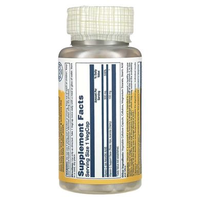 Solaray Timed Release Vitamin C 500 mg 100 рослинних капсул Вітамін С