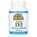 Natural Factors Vitamin D3 125 mcg (5,000 IU) 240 капсул