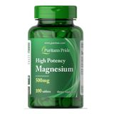395 грн Магний Puritan's Pride Magnesium 500 mg 100 таб