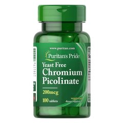 Puritan's Pride Chromium Picolinate 200 mcg 100 таб. Хром