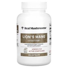 Real Mushrooms Lion's Mane 120 капсул Їжовик гребінчастий (Левича грива)