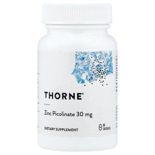 Thorne Zinc Picolinate 30 mg 60 caps Цинк