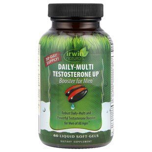 Irwin Naturals Daily-Multi Testosterone Up 60 liquid softgels Витамины для мужчин