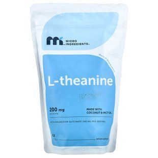 Micro Ingredients L-Theanine + Magnesium Glycinate 400 рідких капсул Теанін