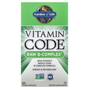 Garden of Life Vitamin Code Raw B-Complex 60 caps Комплекс витаминов группы В