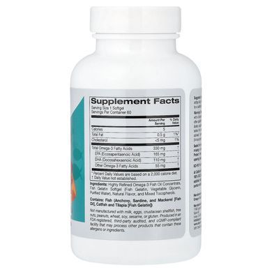 California Gold Nutrition Kid&rsquo;s Omega-3 Fish Oil 60 капсул Омега-3 для дітей
