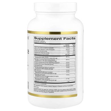 California Gold Nutrition Sugar Balance Complex 120 capsules Поддержание уровня сахара