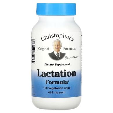 Christopher's Original Formulas Lactation Formula 415 mg 100 капс. Другие экстракты