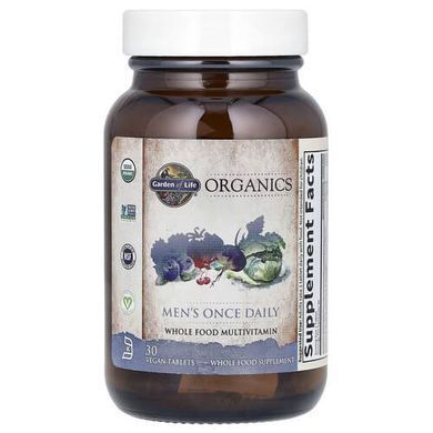 Garden of Life Organics Men's Once Daily 30 растительных таблеток Витамины для мужчин