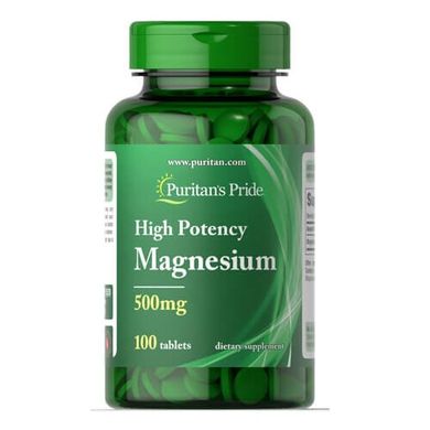 Puritan's Pride Magnesium 500 mg 100 табл Магній