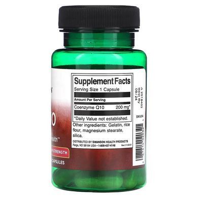 Swanson CoQ10 200 mg 30 капс. Коэнзим Q-10