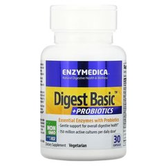 Enzymedica Digest Basic + Probiotics 30 капсул Ензими