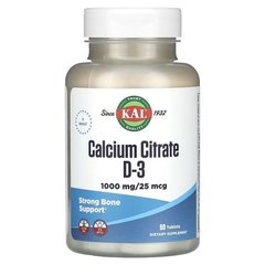 KAL Calcium Citrate D-3 90 таблеток Кальцій