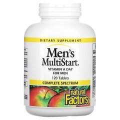 Natural Factors Men's MultiStart 120 таблеток Вітаміни для чоловіків