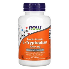 NOW L-Tryptophan 1000 mg 60 табл Триптофан