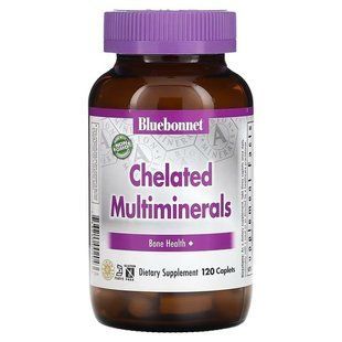 Bluebonnet Nutrition Chelated Multiminerals 120 табл. Универсальные