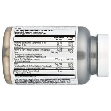 KAL Stress B Mag Glycinate 60 VegCaps Комплекс витаминов группы В
