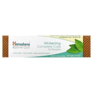 Himalaya Botanique Whitening Complete Care Toothpaste Simply Mint 150 г Зубні пасти