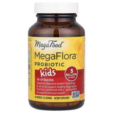 MegaFood Kids Probiotic 5 Billion CFU 60 капсул Пробіотики та Ензими для дітей