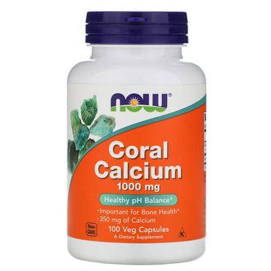 NOW Coral Calcium 100 капсул Кальцій