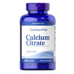 Puritan's Pride Calcium Citrate 100 капсул Кальцій