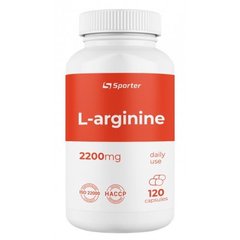 Sporter L-Arginine 2200 120 капсул Аргінін
