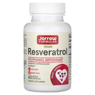 Jarrow Formulas Vegan Resveratrol 60 рослинних капсул Ресвератрол