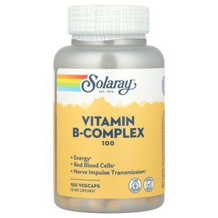 Solaray Vitamin B-Complex 100 mg 100 VegCaps Комплекс витаминов группы В