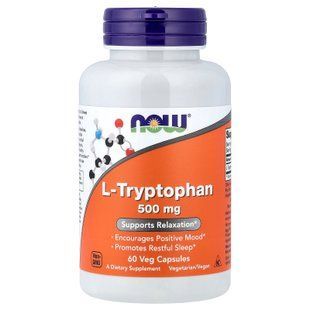 NOW L-Tryptophan 500 mg 60 caps Триптофан
