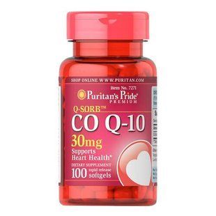 Puritan's Pride&nbsp;Q-SORB Co Q-10 30 mg 100 капсул Коэнзим Q-10