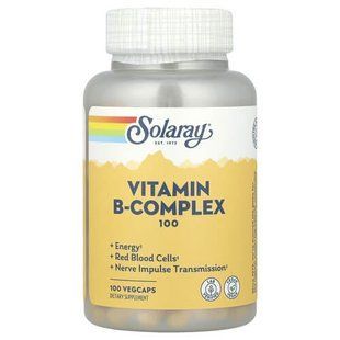 Solaray Vitamin B-Complex 100 mg 100 VegCaps Комплекс витаминов группы В