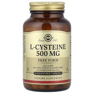 Solgar L-Cysteine 500 mg 90 Vegetable Capsules Цистеин