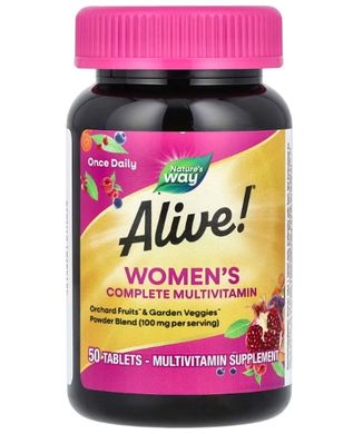 Nature's Way Alive! Women's Complete Multivitamin 50 таб Вітаміни для жінок