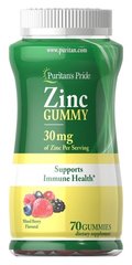 Puritan's Pride Zinc Gummy 30 mg 70 жевательных конфет Цинк