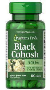 Puritan&rsquo;s Pride Black Cohosh 540 mg 100 капс. Другие экстракты