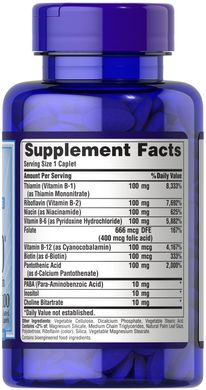 Puritan's Pride Vitamin B-100 Complex 100 табл Комплекс витаминов группы В