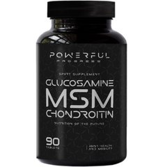 Powerful Progress Glucosamine-Chondroitin + MSM 90 таб Глюкозамін і хондроїтін