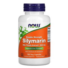 NOW Milk Thistle Extract (Silymarin 240 mg) 100 рослинних капсул Розторопша (Силімарин)
